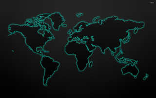 Black green world map hologram - world map free wallpaper