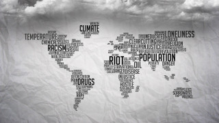 World map cloudy sky background - a sheet of paper free wallpaper