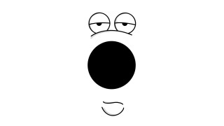 Black white face closedeyes noserings - a nose ring free wallpaper