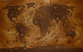 World map places people fantasy - a map of the world free wallpaper