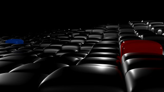 Black red seats dark room - seat free wallpaper