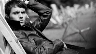 Man sitting leather jacket black - tom of finland free wallpaper