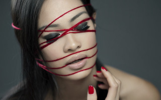 Red lines woman chen lu - chen lu free wallpaper