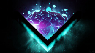 Triangle blue purple bubbles aurora - affinity photo free wallpaper for desktop