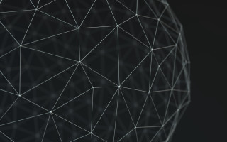 Black white sphere lines dots - a white line free wallpaper for desktop