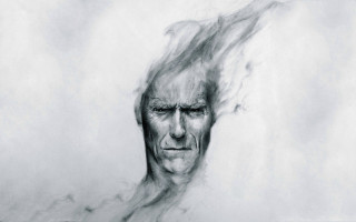 Old man cigarette smoke hyperrealism - a charcoal drawing free wallpaper