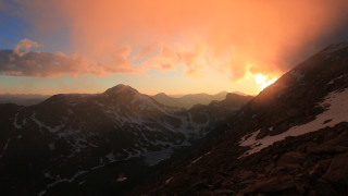 Mountain sunset clouds cityscape ocean - a few mountain free wallpaper for desktop