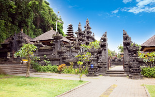 Stone structures green field forest - high detail 8 k free wallpaper for desktop