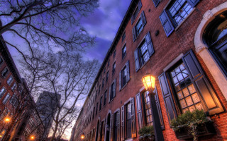 Streetlight autumn night cityscape japanese - a street light free wallpaper