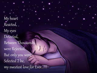 Woman sleeping bed blanket message - the side of the image free wallpaper
