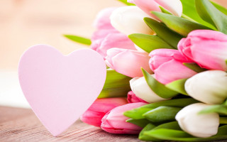 Pink heart paper bouquet flower - flavia bloi free wallpaper for desktop