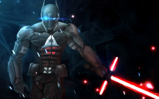 Futuristic suit light saber glowing - a futuristic suit holding free wallpaper for desktop