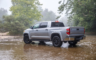 Silver truck river forest cloudy - a river next free wallpaper for desktop