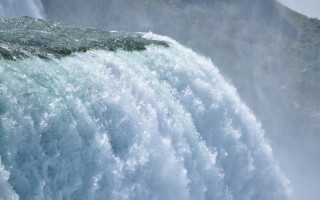 Waterfall surfboard ocean wave nature - a man riding free wallpaper