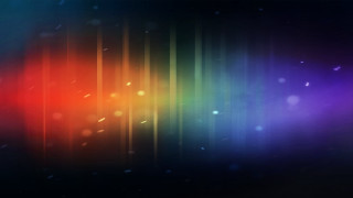 Colorful rainbow light center blurry - free neon wallpaper for desktop