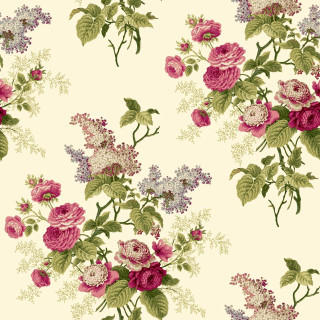 Floral pattern pink purple cream - a floral pattern free wallpaper