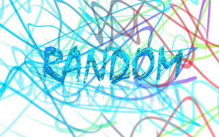 Blue surrounded abstract random hatsune - the middle free wallpaper for desktop