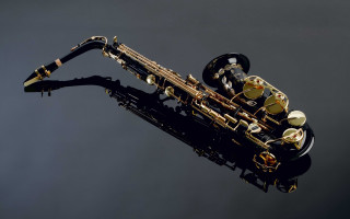 Saxophone reflection fluxus artgem williams - fluxus free wallpaper