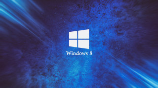 Blue windows8 logo blue swirl - a window 8 logo free wallpaper