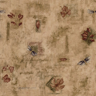 Leaves dragonfly wallpaper faded background - free autumn wallpaper for tablet