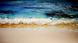 Wave beach blue sky white - a white sand beach free wallpaper