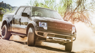 Dusty truck tiltshift photorealism nature - dust free wallpaper