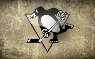 Penguin hockey stickers digital gritty - a hockey sticker free wallpaper