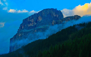 Mountain clouds mattepainting nature horizon - coppo di marcovaldo free wallpaper