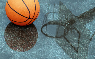 Basketball table glasses night sky - the floor of a room free wallpaper