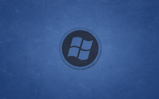 Blue surface black circle logo - a black circle free wallpaper