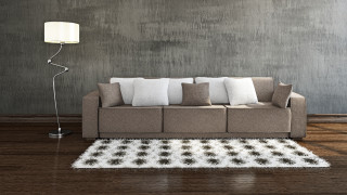 Couch pillows room lamp rug - the floor in front free wallpaper for desktop