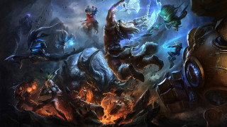 Cave horse riders fireball demon 2 - a dark cave free wallpaper