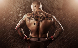 Man tattoo back fence hands - his hip free wallpaper for desktop