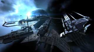 Futuristic space station satellite base - a futuristic space station free wallpaper