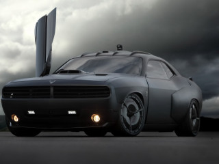 Car hood up lights cloudy - a hood free wallpaper for desktop