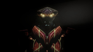 Red black glowing eyes hat - his head free wallpaper