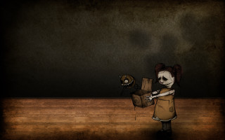 Cartoon creepy box creature storybook - a box free wallpaper for desktop