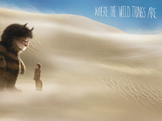 Man woman sand giant animal - wild free wallpaper for desktop