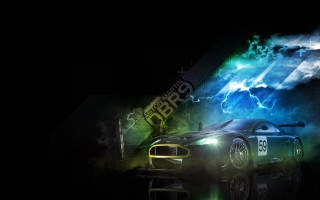 Car green blue lightning dark - cloud and lightning free wallpaper