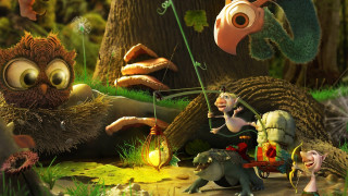 Troll trollling forest horse carriage - a forest free wallpaper for desktop