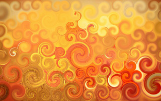 Yellow red swirl wall abstract - warm color free wallpaper