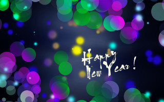 Happy new year bokeh background - a happy new year free wallpaper