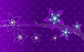 Purple flower stars butterfly moon - carlos trillo name free wallpaper for desktop