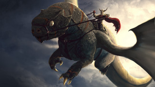 Dragon sword horse clouds magic - cloud behind free wallpaper