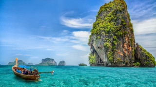 Boat rocks ocean group fishing - carl critchlow free wallpaper for desktop