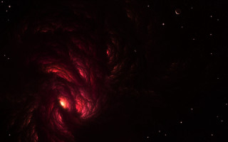 Red spiral space star bright - the dark sky free wallpaper for desktop