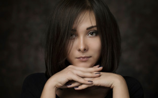 Elina karimova portrait bangs brown 2 - free anime wallpaper for desktop