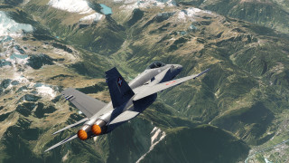 Fighter jet mountain range red - over a mountain range in the sky free wallpaper