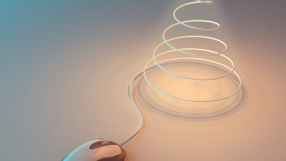 Computer mouse spiral light raytrace - a light shining free wallpaper for desktop
