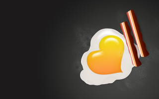 Fried egg chopsticks heart plate - fried free wallpaper